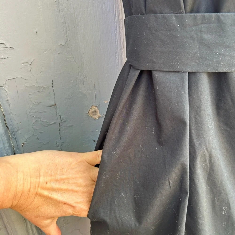 Club Monaco Black Sash Dress, size 0 - Picture 8 of 9